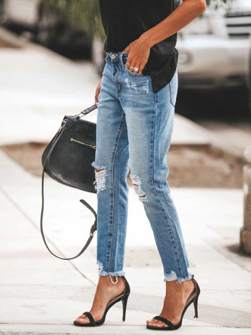 Casual Ripped Jeans