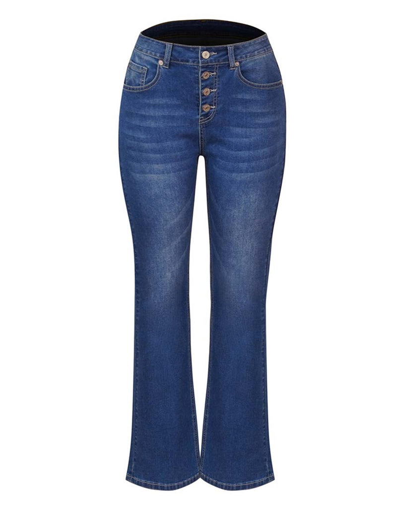 Stretch Fit Flare Jeans