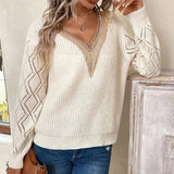 Comfy Print V-Neck Sweater