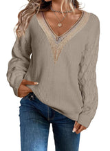 Comfy Print V-Neck Sweater